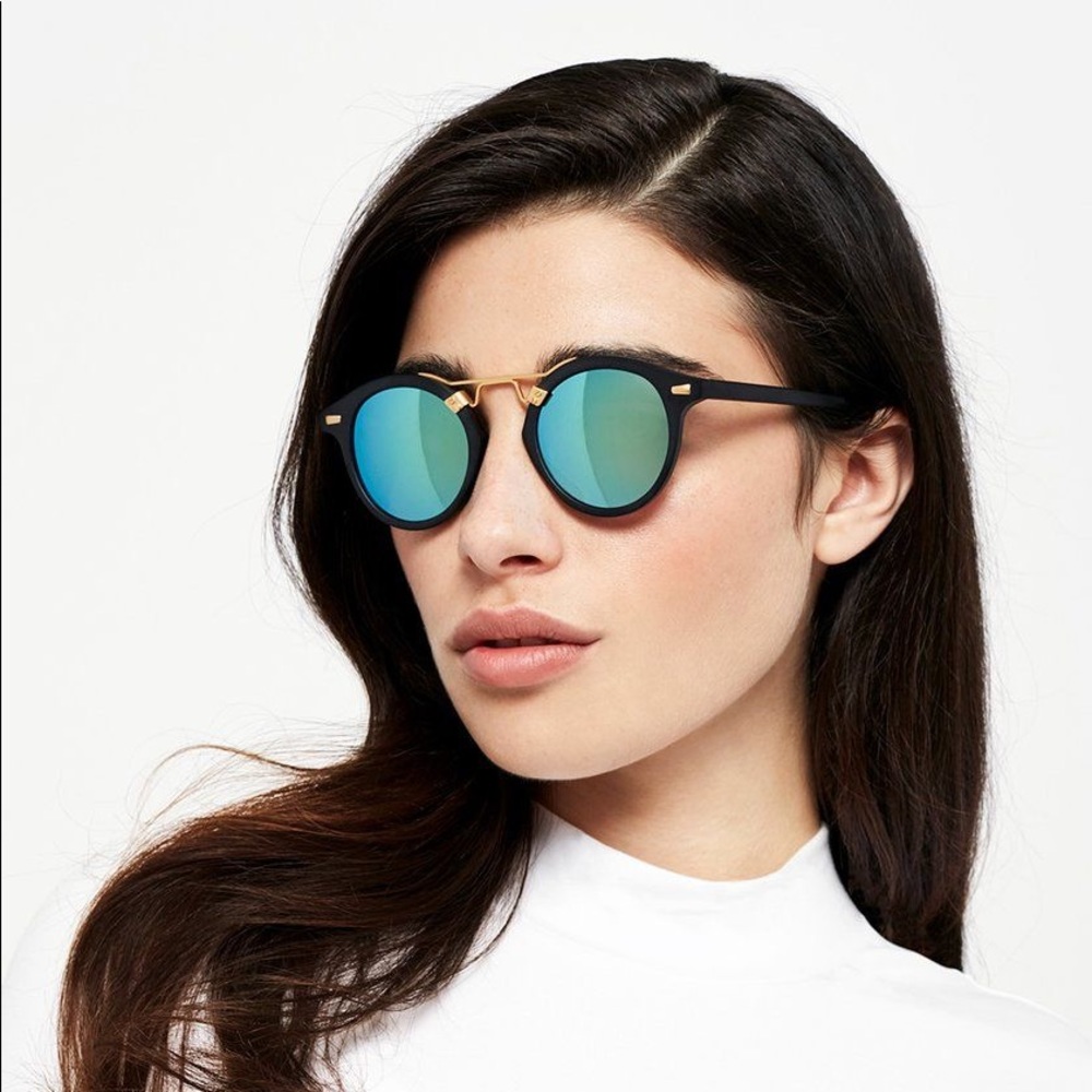 KREWE St. Louis Matte Black Mirrored 24k